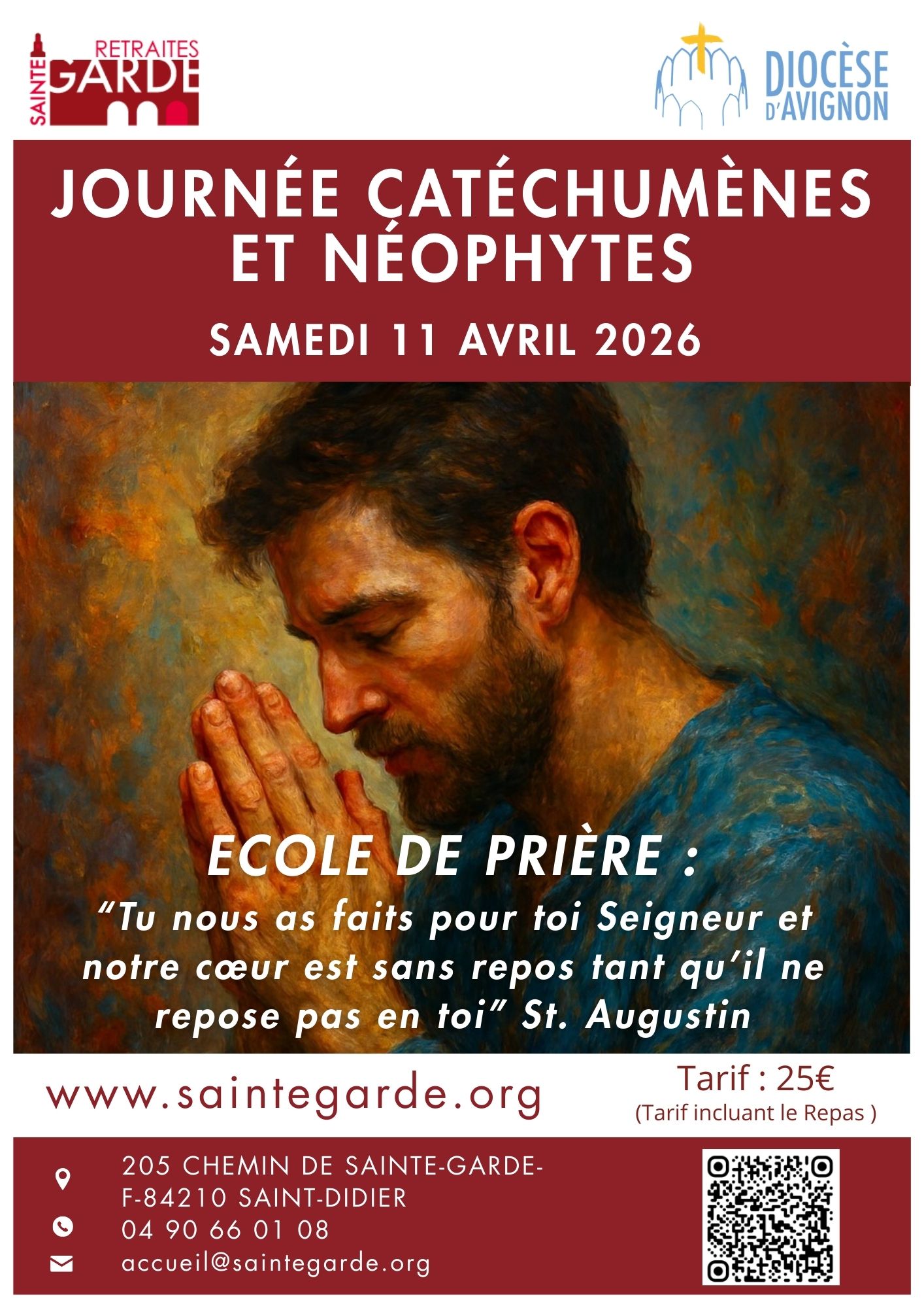 Affiche école de prière 11 avril