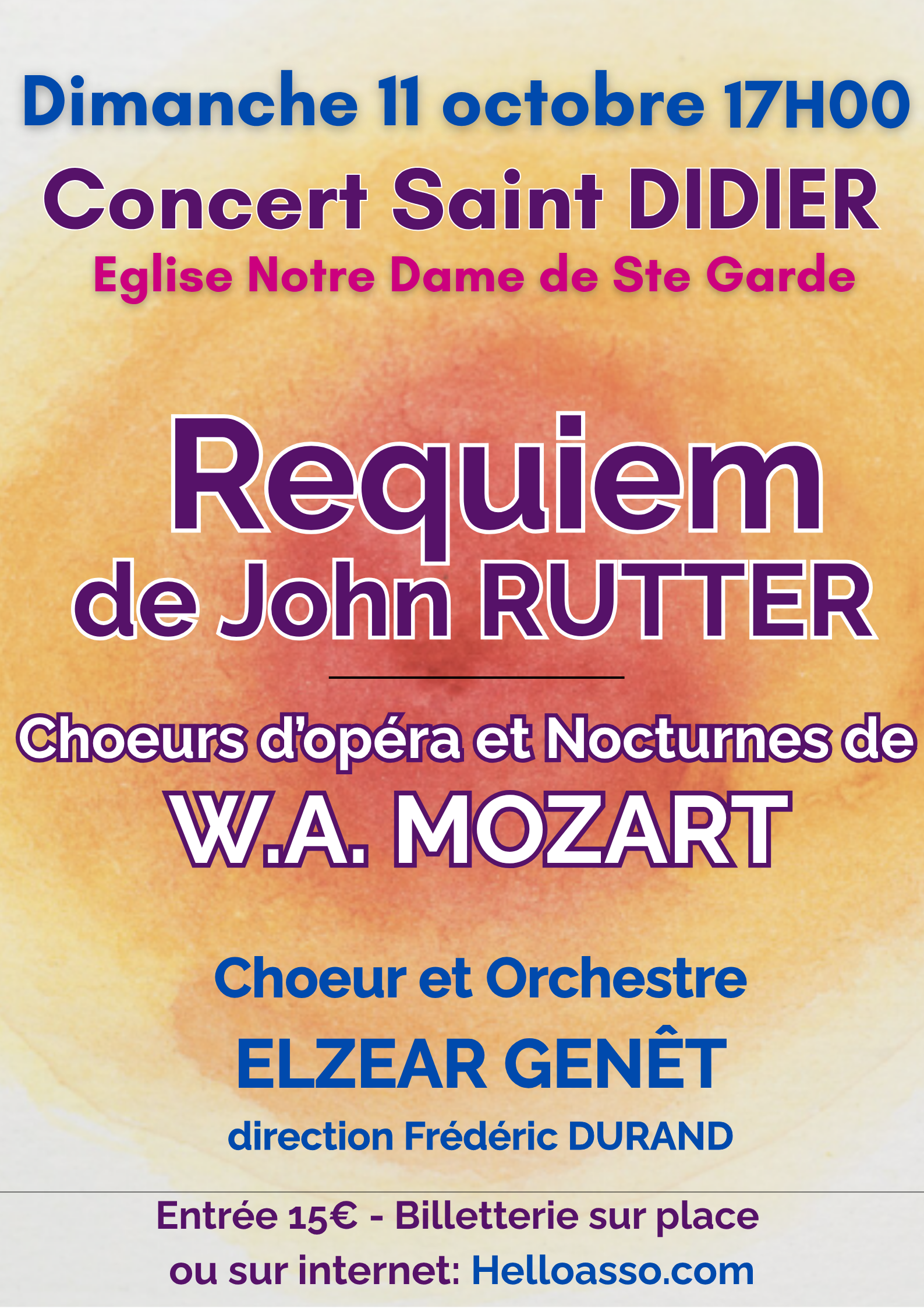 Affiche concert Choeur Elzear Genêt Notre Dame de Sainte Garde 2026 Affiche concert Choeur Elzear Genêt Notre Dame de Sainte Garde 2026