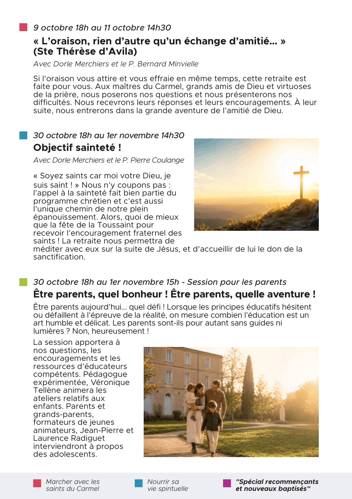 Programme Centre spirituel Notre-Dame de Vie-2