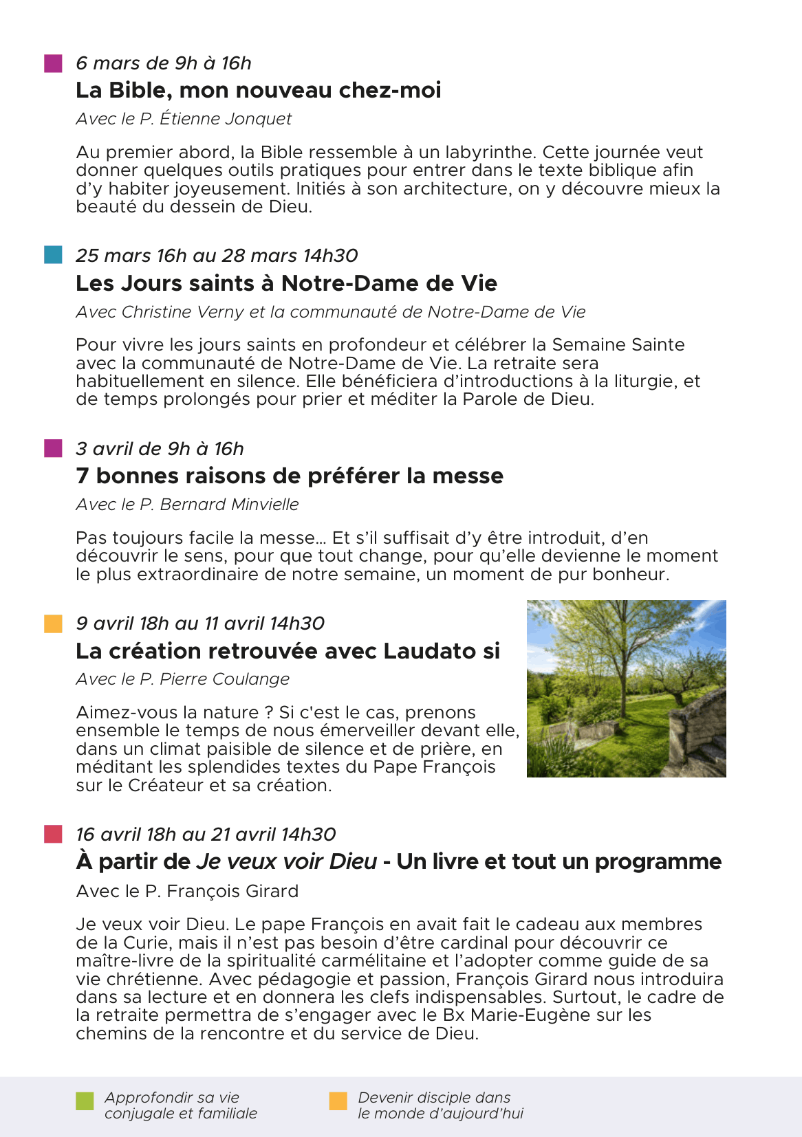 Programme Centre spirituel Notre-Dame de Vie-5